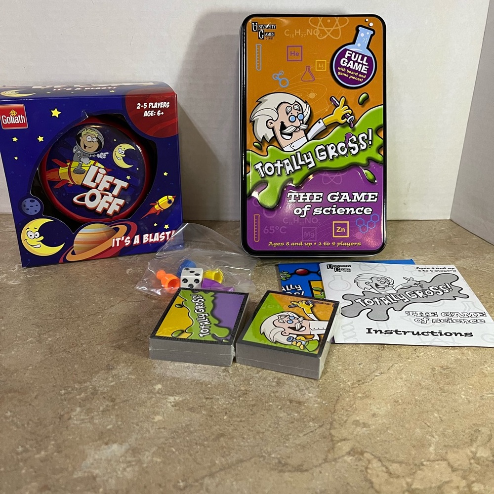 2 New Games: Totally Gross Science & Lift Off